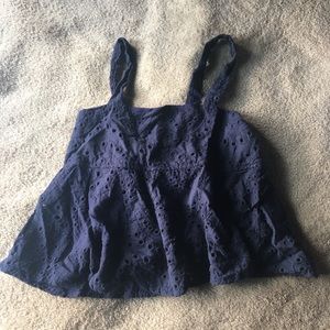 Cute navy blue top